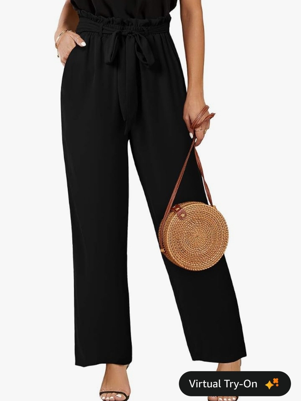 High-Waist Wide-Leg Palazzo Pants